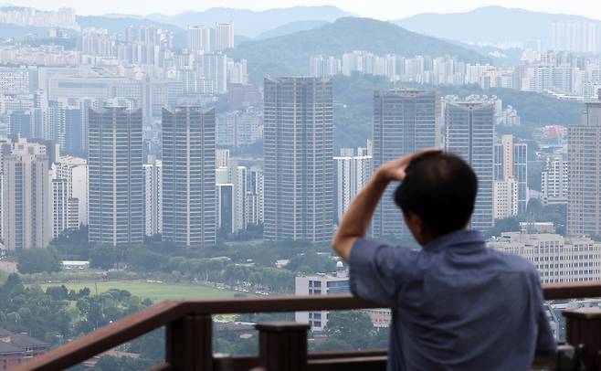 서울 남산에서 바라본 서울 아파트의 모습. 뉴시스