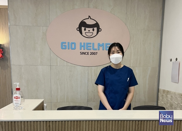 지오는 김진영 대표의 아들 이름에서 따왔다. 아들이 사용해도 문제 없는 제품을 만들겠다는 의지를 담았다. 지오크리에이티브 강동센터 안내데스크 모습. ⓒ지오크리에이티브