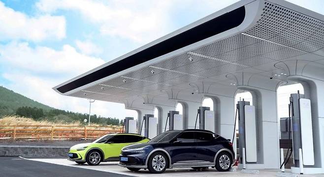 제주도에 설치된 E-pit 충전소 모습. 현대차 제공