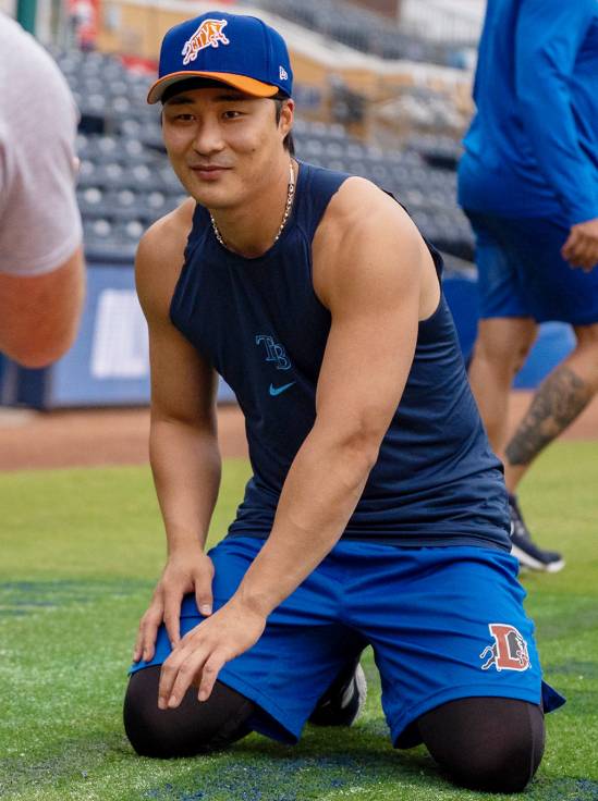 김하성이 탬파베이 레이스 트리플A팀 더럼 불스에서 훈련하고 있다. /사진=더럼 불스 구단 공식 SNS