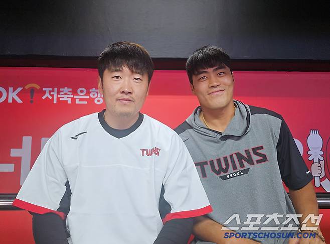 김준태(왼쪽) 천성호. 수원=이종서 기자