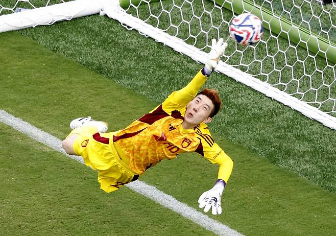 조현우의 도르트문트전 선방 장면. 사진=UPI 연합뉴스