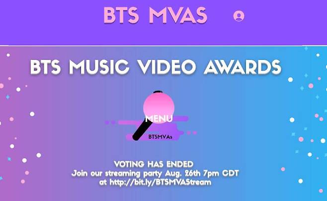 2019년 MTV VMAs의 K팝 카테고리 신설에 항의해 전 세계 아미들이 온라인상에서 개최한 BTS MVAs. 자료사진