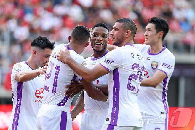 FIFA 클럽 월드컵에서 첫 승리를 거둔 알아인. ⓒ AFP=뉴스1