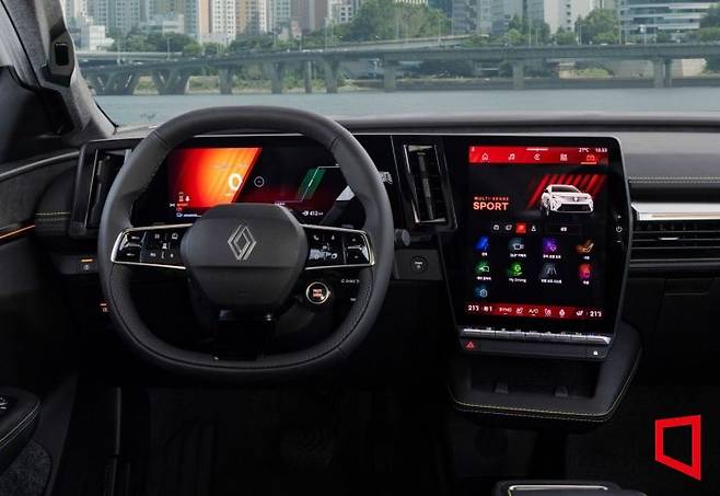 세닉 이테크 100% 일렉트릭 실내 모습. 르노코리아