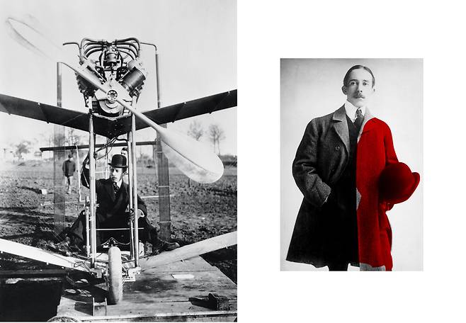 산토스 시계 탄생에 중요한 역할을 한 브라질 태생 비행사 알베르토 산토스-뒤몽. Cartier Archives © Cartier 사진 까르띠에