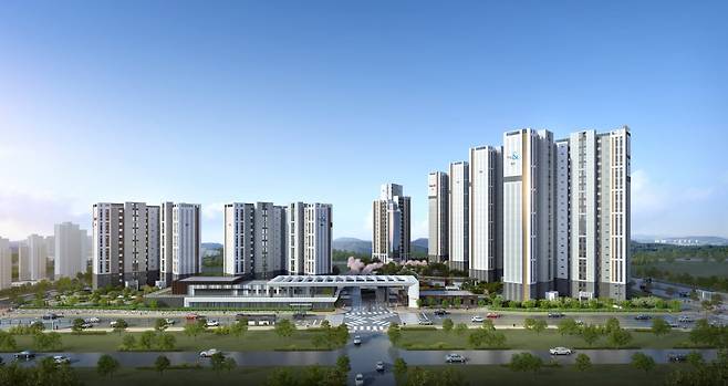 ‘고덕 자연앤 하우스디’ 조감도. 대보건설 제공