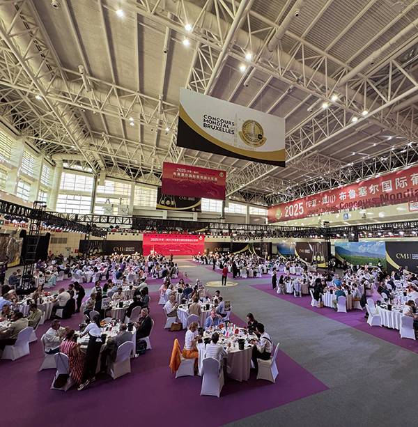 지난 6월 9일부터 12일까지 중국 닝샤에서 열린 제32회 브뤼셀 세계 와인 콩쿠르(Concours Mondial de Bruxelles, CMB)에서 심사위원들이 와인을 평가하고 있다.