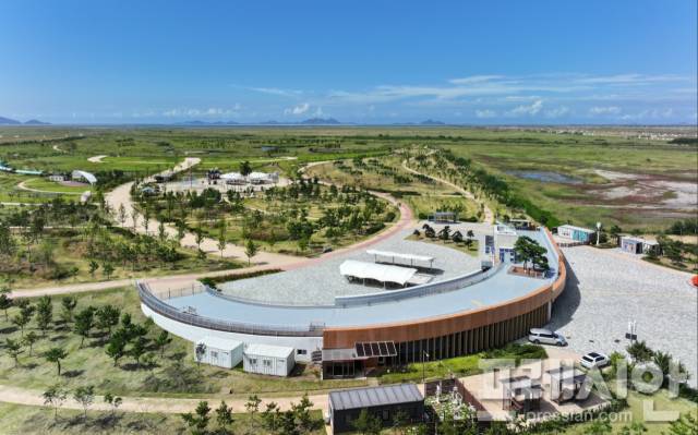 ▲새만금 환경생태단지 전경. ⓒ전북특별자치도