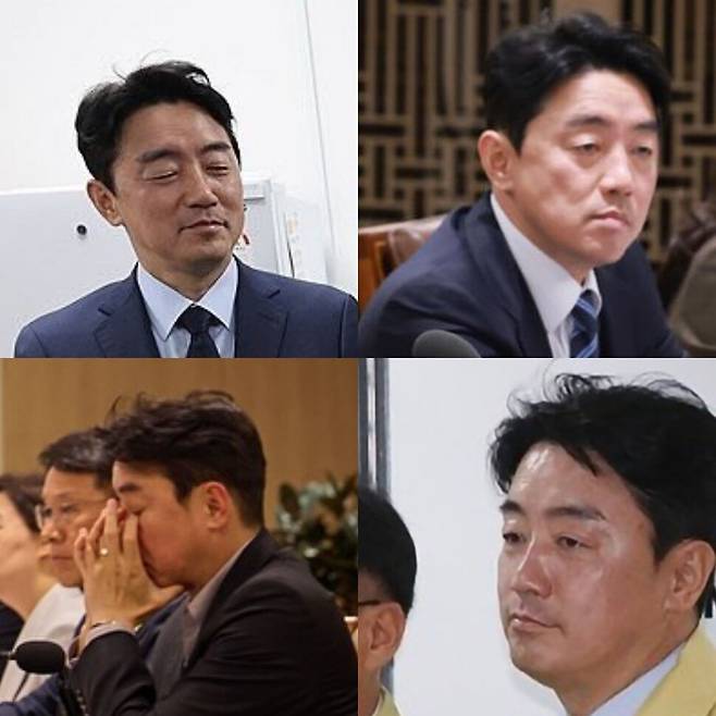 강훈식 대통령비서실장의 피곤해 보이는 사진들. 엑스(X·옛 트위터 갈무리)