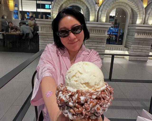 김영희가 행복한 일상 생활을 보내고 있다. / 김영희 소셜미디어 캡처