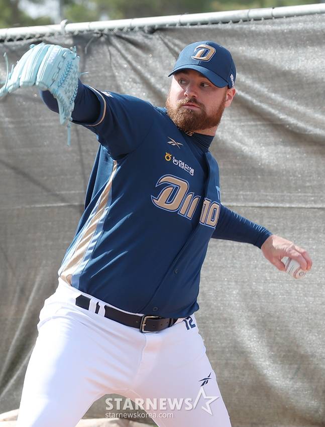 NC 다이노스 외국인 투수 로건 앨런. /사진=김진경 대기자