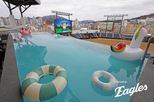 한화생명볼파크 인피니티풀. 한화이글스 제공