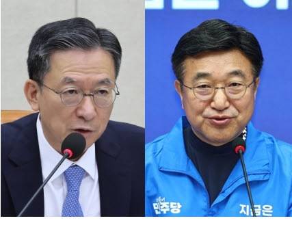 ▲ 더불어민주당 정성호-윤호중 국회의원/연합뉴스
