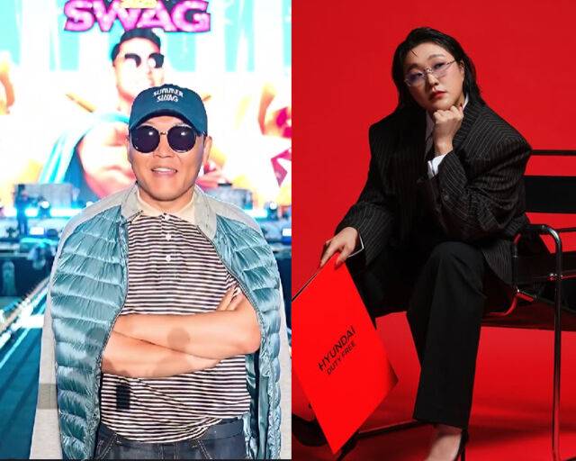 싸이의 댄스 영상이 이수지와 헷갈려 재조명되고 있다. / (왼쪽) 싸이 소셜미디어, (오른쪽) 이수지 소셜미디어