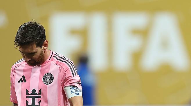 PSG전 메시. 연합뉴스