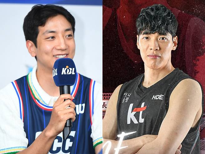 KCC 허훈(왼쪽)과 KT 김선형(오른쪽)의 모습. 사진 | KBL, 수원 KT 소닉붐
