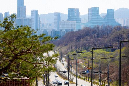 세종시 무궁화테마공원에서 바라본 대통령 세종집무실 예정부지 인근 모습. 대전일보DB