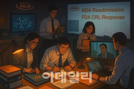 HLB가 FDA 신약허가 재신청을 준비하는 이미지 (출처=ChatGPT)