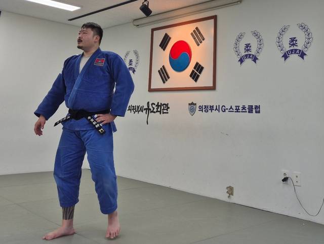 이승찬 선교사가 최근 경기도 의정부시 유도회관에서 코치로 일하고 있다. 이 선교사 제공