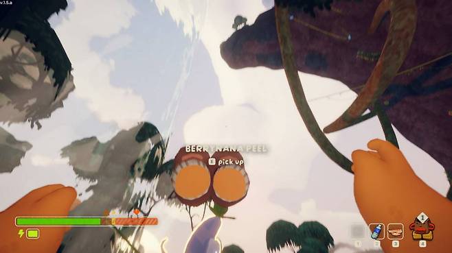 밟으면 화면이 확 돌아가면서 미끄러진다