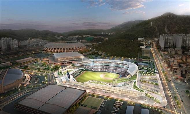 사직야구장 재건축 조감도