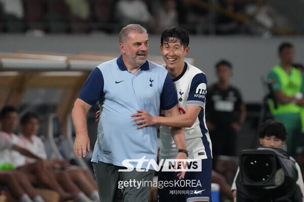 토트넘 홋스퍼 시절 엔제 포스테코글루 감독과 손흥민. /사진=게티이미지코리아