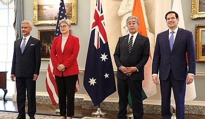 쿼드 외교장관 회의. 연합뉴스