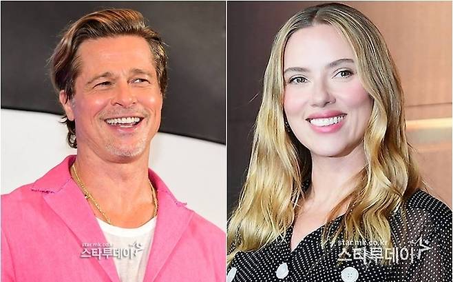 브래드 피트, 스칼렛 요한슨. 사진|스타투데이DB