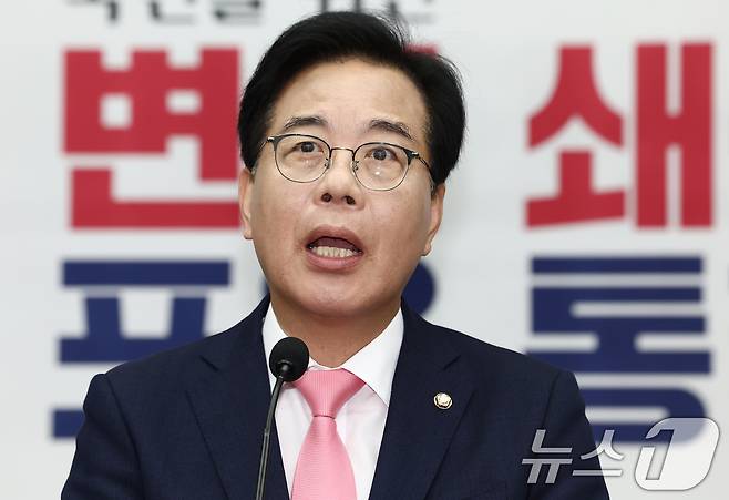 송언석 국민의힘 비상대책위원장 겸 원내대표. 2025.7.4/뉴스1 ⓒ News1 김민지 기자