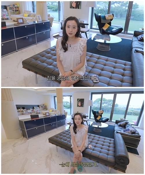 손연재가 지난 3일 자신의 유튜브 채널 '손연재 sonyeonjae'에 서울 한남동 신혼집 최초공개'란 제목의 영상을 통해 집을 공개했다./사진=손연재 유튜브 채널 영상 캡처