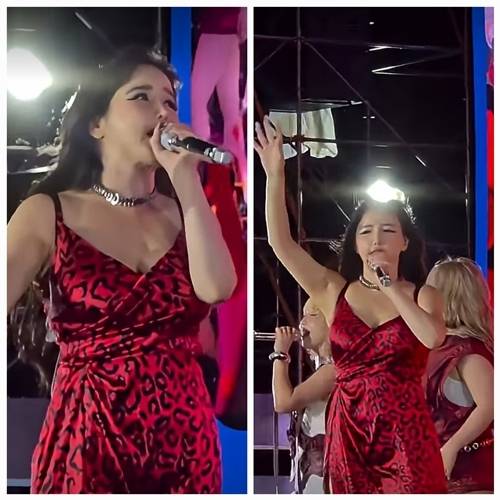 ‘2025 GANZBERG SUPER IDOL I AM THE BEST’ 콘서트 무대에 2NE1 완전체가 등장했다. 사진 =프놈펜 커뮤니티