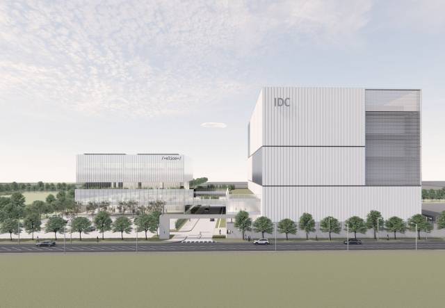부산 강서구 에코델타시티(EDC)그린데이터센터집적단지 입주 예정 기업의 데이터센터 조감도. 부산시 제공