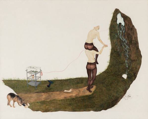 이진주 '기억의 방법'(2008), 장지에 채색, 130×163㎝. /경남도립미술관