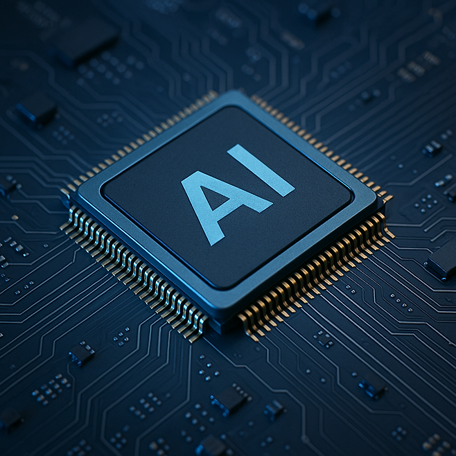 AI 칩 이미지. <챗GPT>