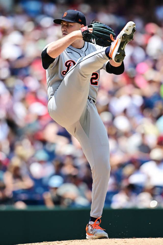 타릭 스쿠발의 역동적인 투구 동작. 이매진이미지스연합뉴스