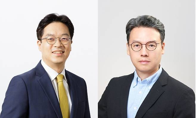 오스코텍은 신동준 전무(왼쪽)를, 제뉴원사이언스는 정재웅 본부장(오른쪽)을 최고재무책임자(CFO)로 영입했다. /사진=오스코텍, 제뉴원사이언스