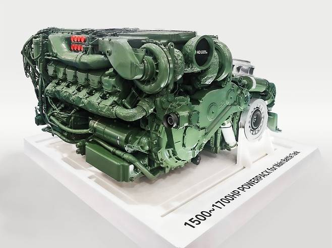 K2 전차 엔진(DV27K). HD현대인프라코어 제공
