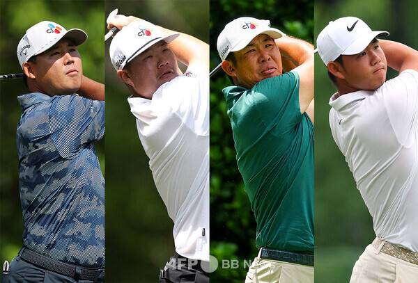 2025년 미국프로골프(PGA) 투어 '디오픈 전초전' 제네시스 스코티시 오픈에 출전하는 김시우, 임성재, 안병훈, 김주형 프로. 사진제공=ⓒAFPBBNews = News1