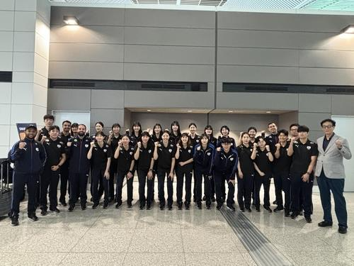 3주 차 경기를 위해 출국하는 여자배구 대표팀 / 대한배구협회 제공