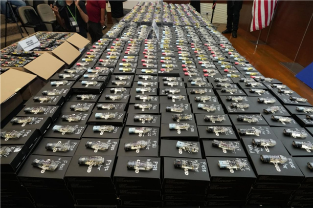 국가정보원이 국제마약조직으로부터 압수한 합성마약 카트리지. 국가정보원 제공