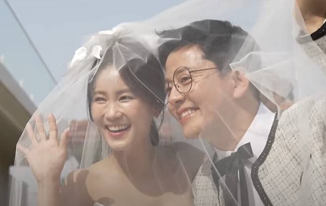 코미디언 김지민과 김준호. 유튜브 채널 '준호 지민' 캡처.