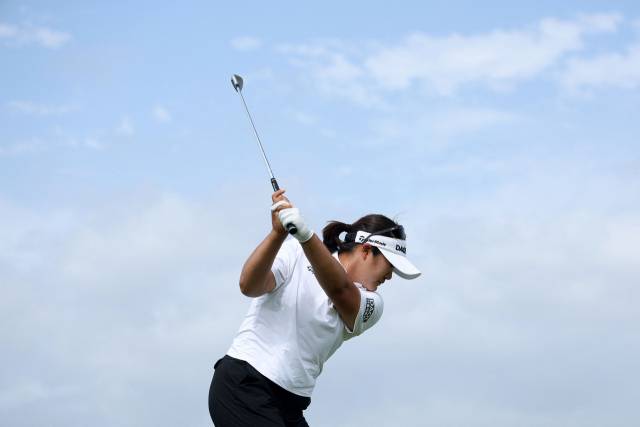 에비앙 챔피언십에 출전하는 유해란. 사진 제공=AFP연합뉴스