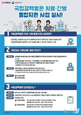 국립결핵병원 치료·간병 통합지원 사업 (질병청 제공)