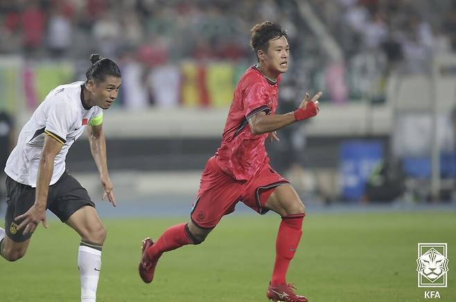 ▲ 중국의 한국전 승리는 2017년 3월 월드컵 최종예선에서가 마지막이다. 당시 1-0 승리를 거둔 이래 최근 7경기 1무 6패를 기록 중이다. 아울러 6연패는 1978년 이후 한중전 사상 최초 기록이다. 한국전 6경기 연속 무득점 불명예도 이어 갔다. 역대 가장 긴 무득점 기록이다. ⓒ 대한축구협회