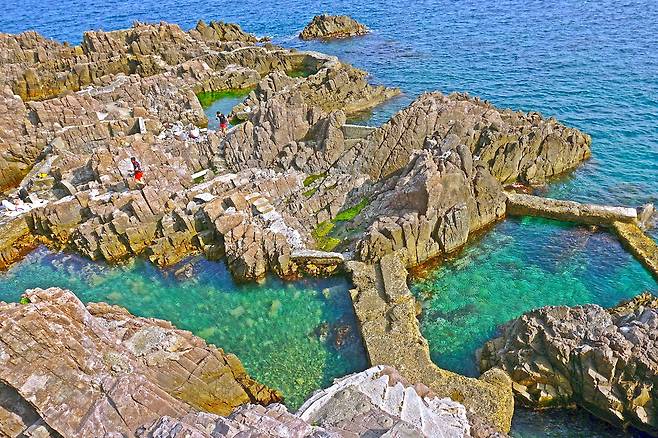 송대말 등대 앞 바다. /경주시 제공