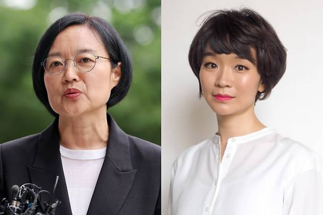 한성숙 중소벤처기업부 장관 후보자(왼쪽)와 이람 TBT파트너스 대표./연합뉴스, 조선DB