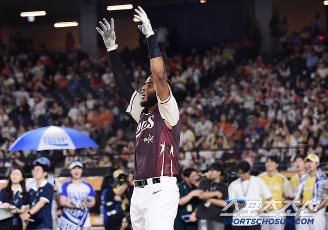 11일 대전 한화생명볼파크에서 열린 2025 올스타전 홈런 더비. 우승을 차지한 삼성 디아즈. 대전=송정헌 기자songs@sportschosun.com/2025.07.11/