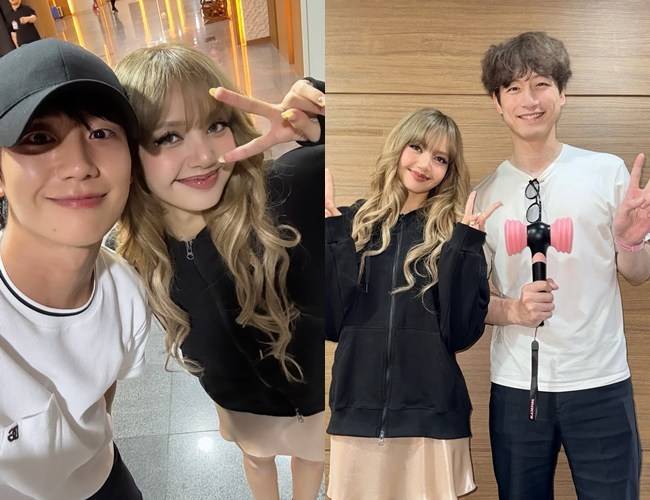 정해인, 리사, 사카구치 켄타로 /사진=블랙핑크 리사 소셜미디