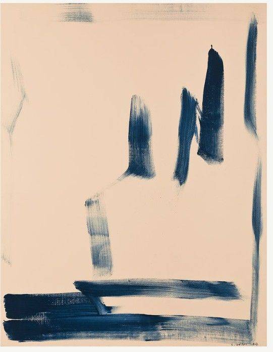 시작가 5억5000만원에 경매에 나온 이우환, <East Winds>, oil and mineral pigment on canvas, 116.3×91cm(50), 1984 *재판매 및 DB 금지